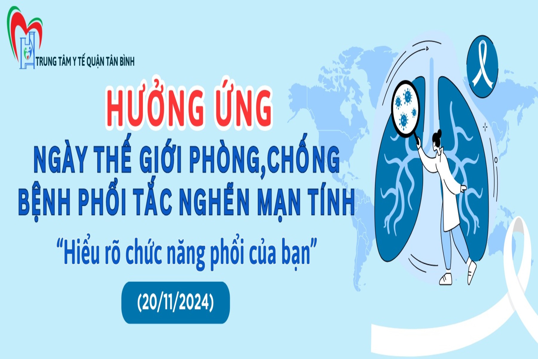 Ngày Thế giới phòng chống bệnh phổi tắc nghẽn mạn tính – World COPD Day (20/11/2024)