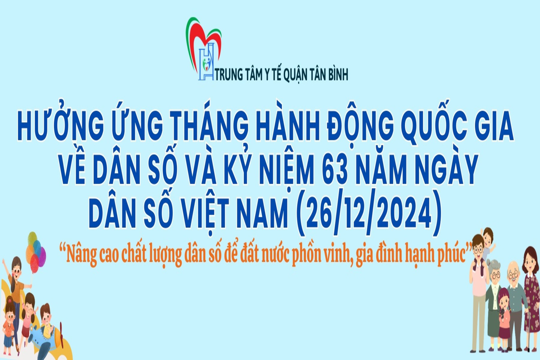 Hưởng ứng tháng hành động quốc gia về dân số và Ngày Dân số Việt Nam (26/12/2024)