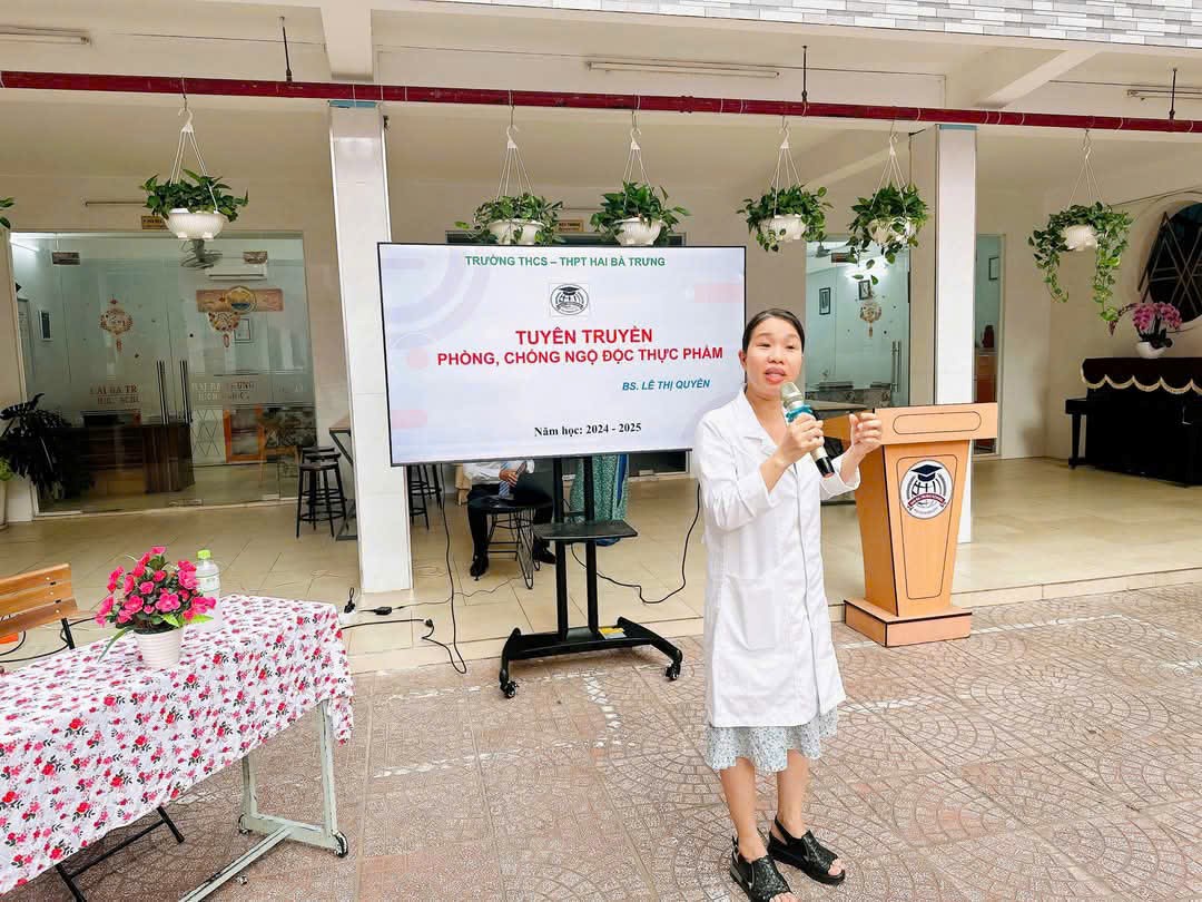 PHƯỜNG 9 THỰC HIỆN TRUYỀN THÔNG PHÒNG, CHỐNG NGỘ ĐỘC THỰC PHẨM CHO TRƯỜNG HỌC