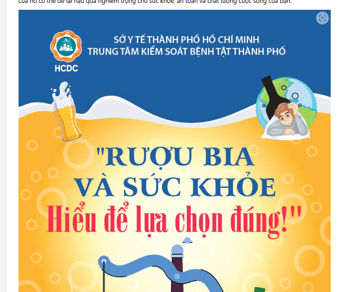 Tờ rơi: Rượu bia và sức khỏe - Hiểu để lựa chọn đúng!
