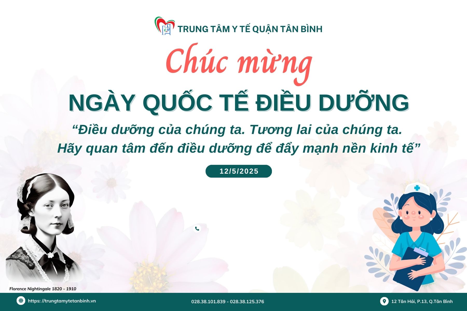 CHÚC MỪNG NGÀY QUỐC TẾ ĐIỀU DƯỠNG (12/5/2025)