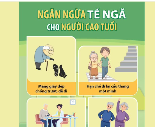 [BÍCH CHƯƠNG] Ngăn ngừa té ngã cho người cao tuổi