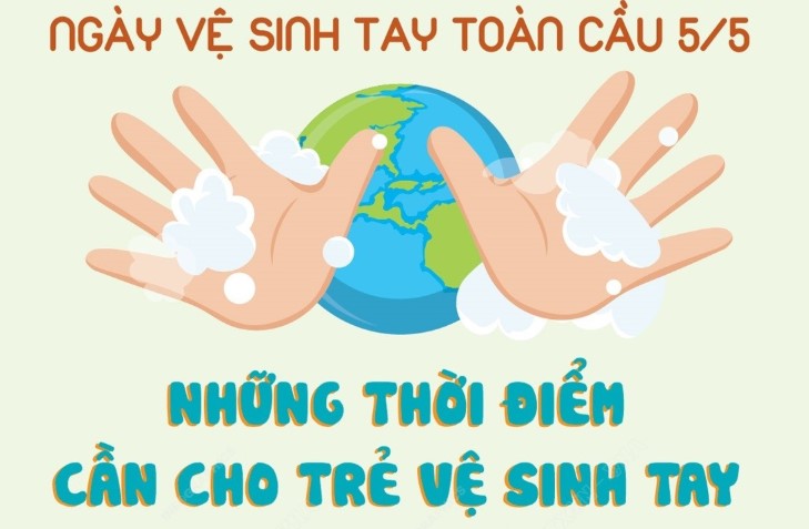 Ngày vệ sinh tay toàn cầu 5/5: Bạn đã biết vệ sinh tay đúng cách cho trẻ?