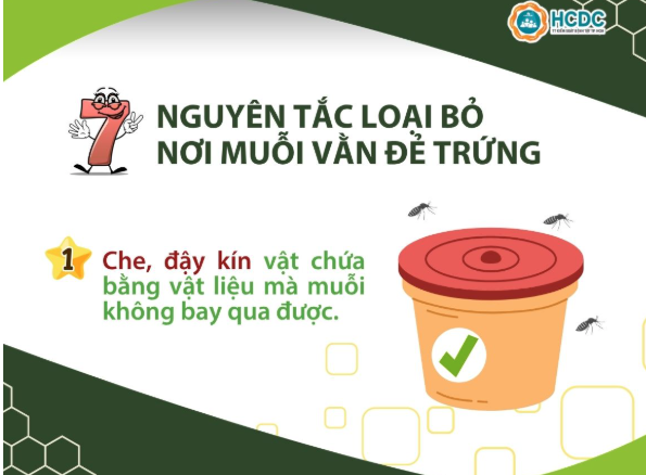 7 nguyên tắc loại bỏ nơi muỗi vằn đẻ trứng