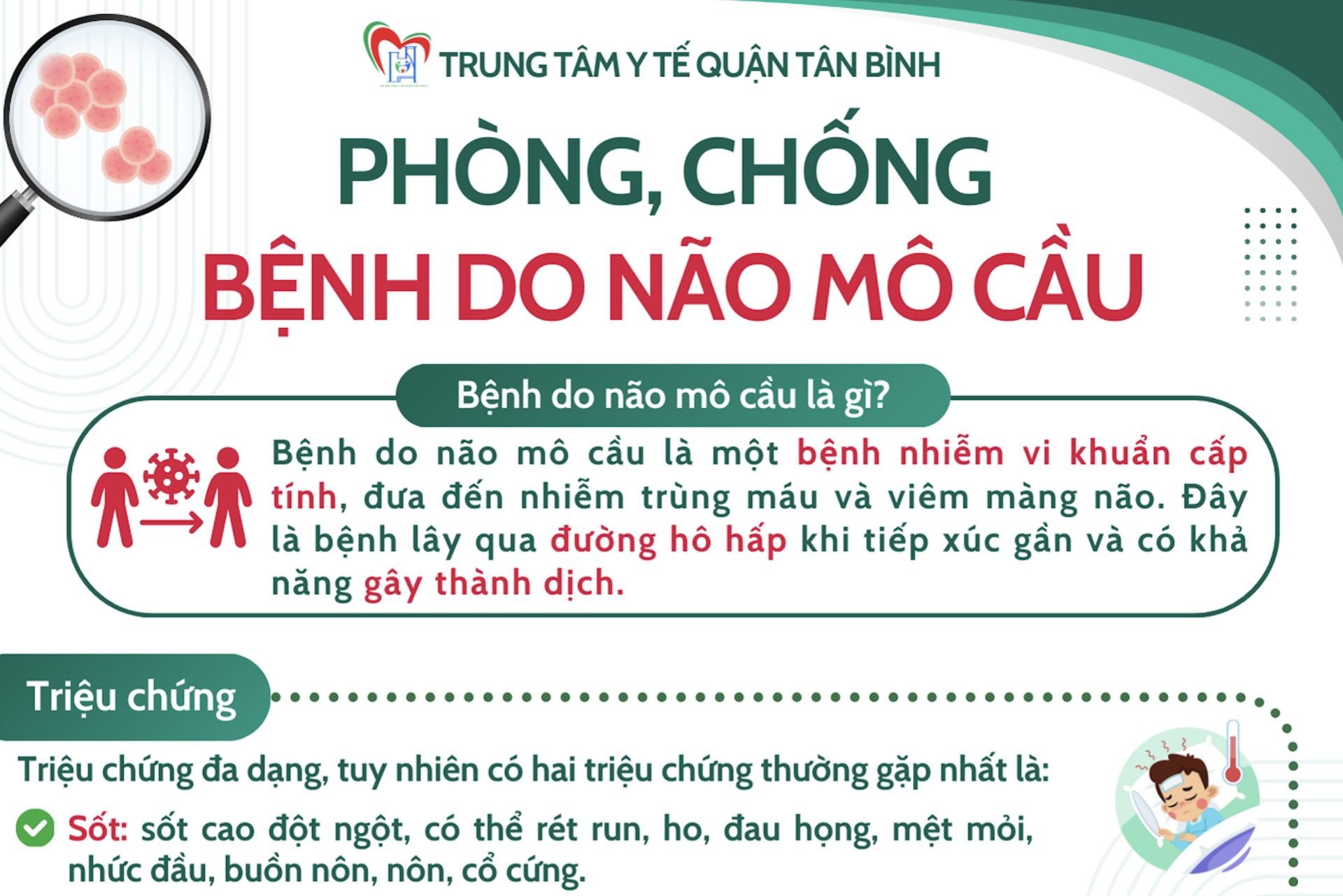 PHÒNG, CHỐNG BỆNH DO NÃO MÔ CẦU