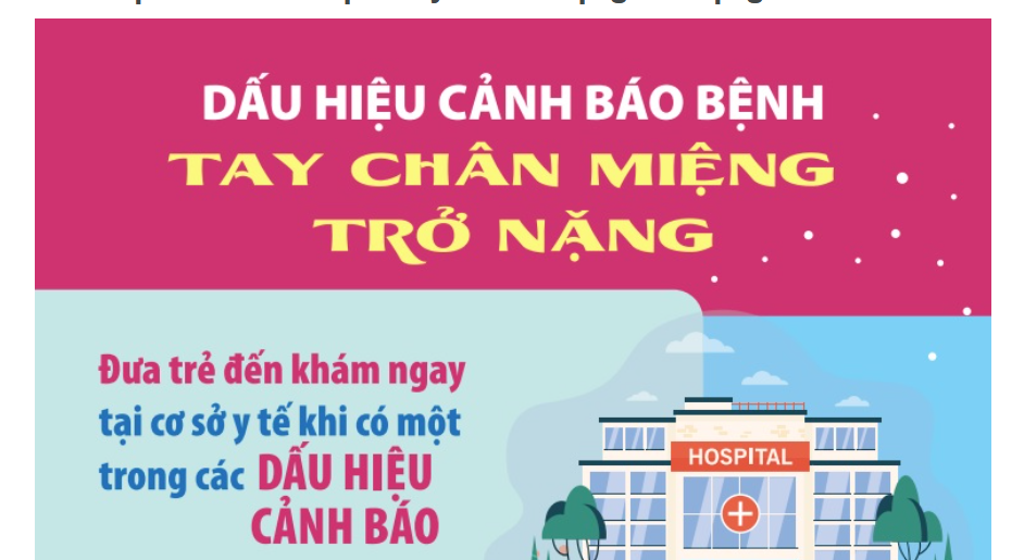 Dấu hiệu cảnh báo bệnh tay chân miệng trở nặng