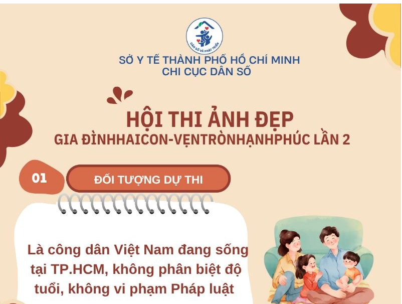 Tham dự cuộc thi ảnh “Gia đình hai con - Vẹn tròn hạnh phúc” lần 2