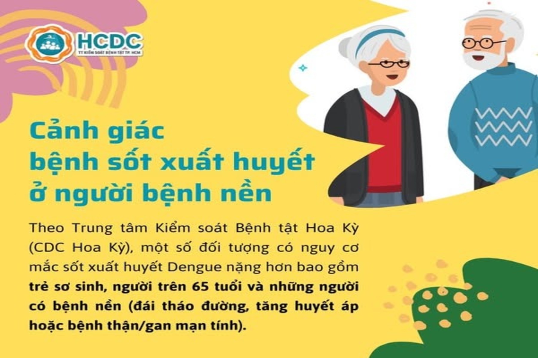 Cảnh giác bệnh sốt xuất huyết ở người bệnh nền