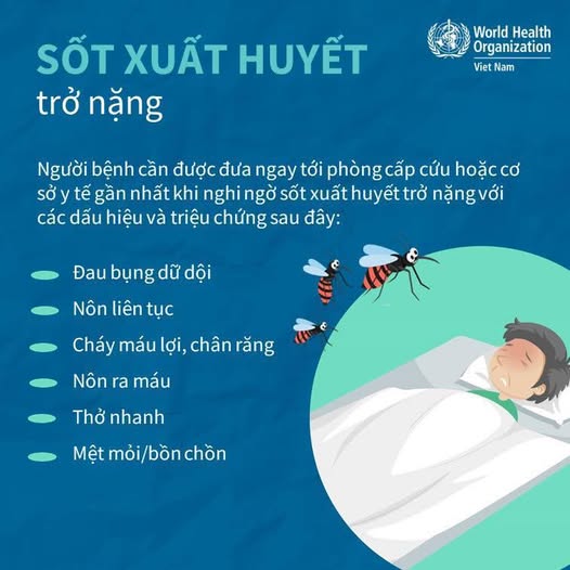 Các dấu hiệu và triệu chứng sốt xuất huyết trở nặng