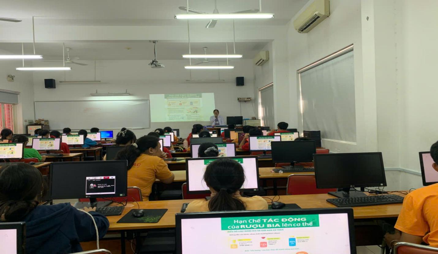 PHƯỜNG TÂN SƠN NHẤT TRUYỀN THÔNG PHÒNG, CHỐNG TÁC HẠI RƯỢU BIA CHO HỌC SINH TẠI TRƯỜNG THCS ÂU LẠC