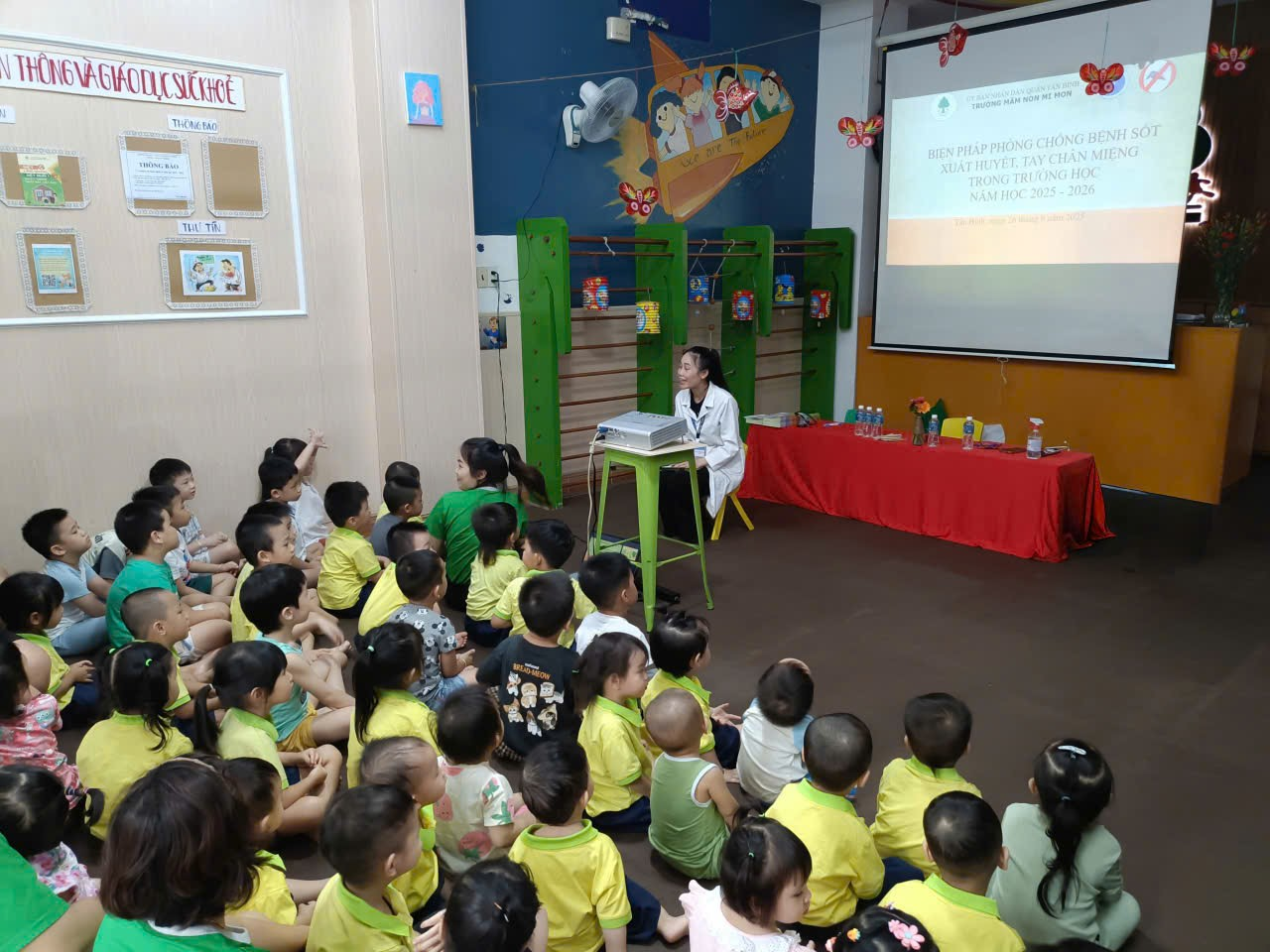 PHƯỜNG TÂN SƠN HÒA TRUYỀN THÔNG PHÒNG CHỐNG DỊCH BỆNH TẠI TRƯỜNG MẦM NON MIMON