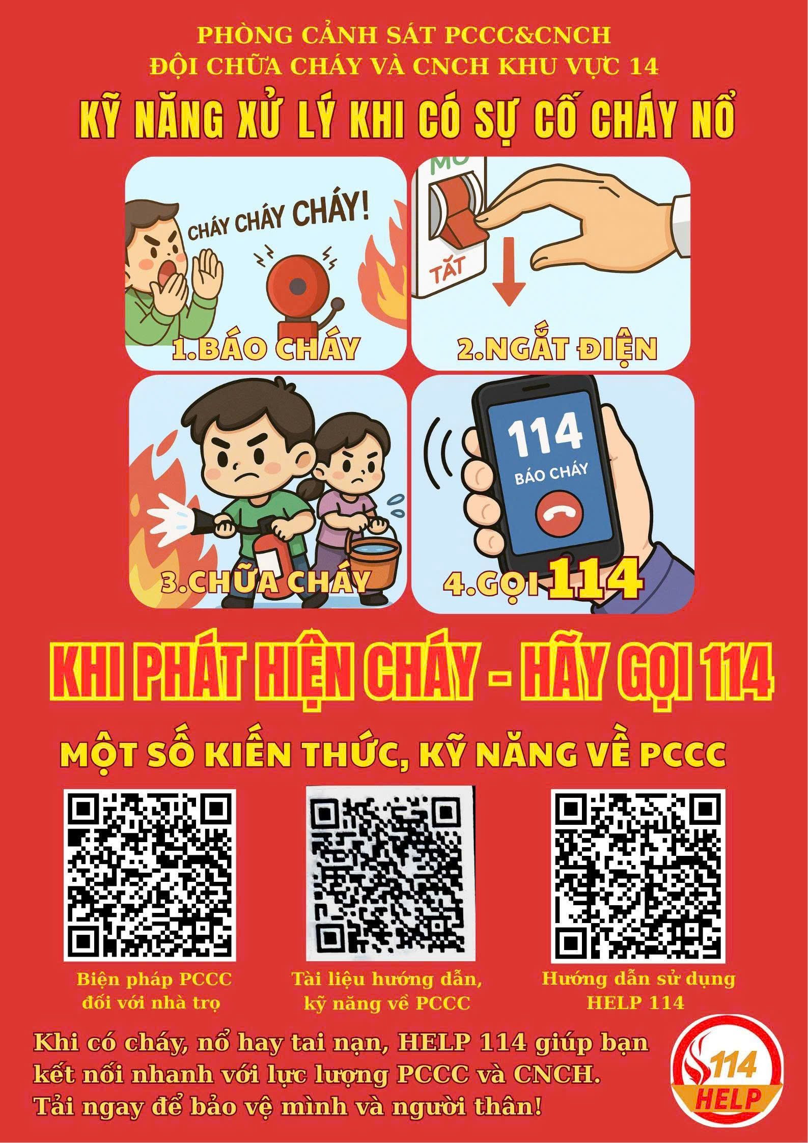 An toàn phòng cháy là trách nhiệm của mỗi gia đình