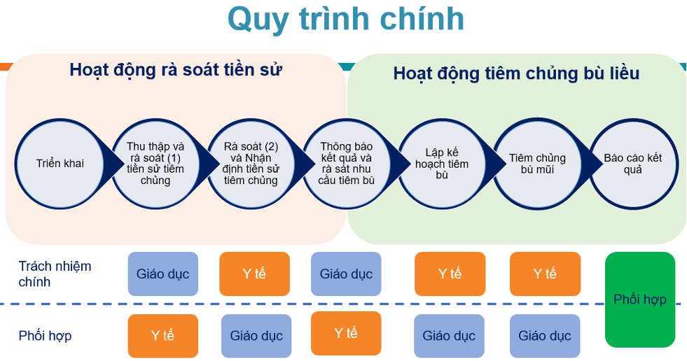 KHU VỰC TÂN BÌNH TRIỂN KHAI HOẠT ĐỘNG RÀ SOÁT TIỀN SỬ VÀ TIÊM CHỦNG BÙ LIỀU CHO TRẺ NHẬP HỌC TẠI CƠ SỞ GIÁO DỤC MẦM NON, TIỂU HỌC