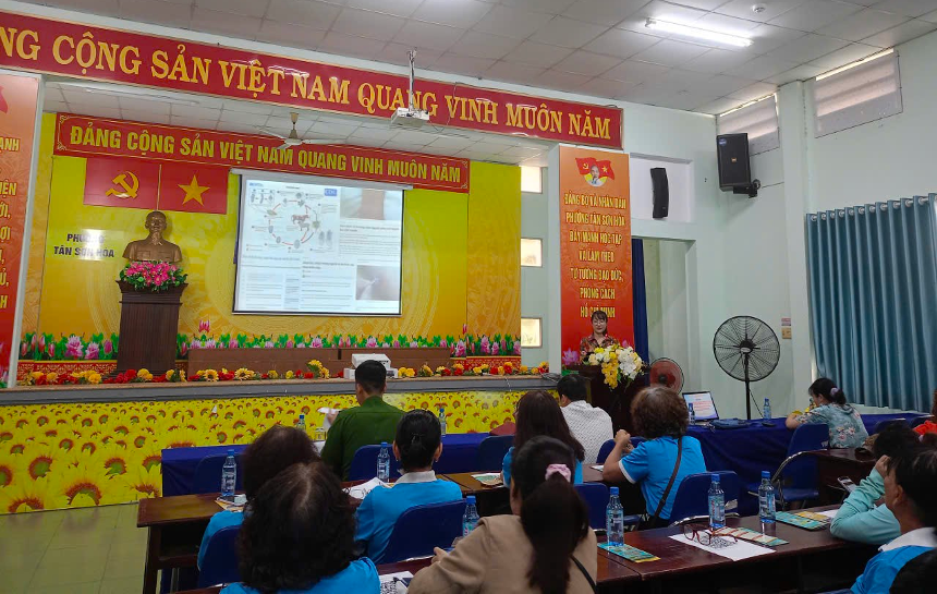 PHƯỜNG TÂN SƠN HÒA TỔ CHỨC HỘI NGHỊ TUYÊN TRUYỀN LUẬT AN TOÀN THỰC PHẨM VÀ KIẾN THỨC VỀ ĐẢM BẢO AN TOÀN THỰC PHẨM NĂM 2025