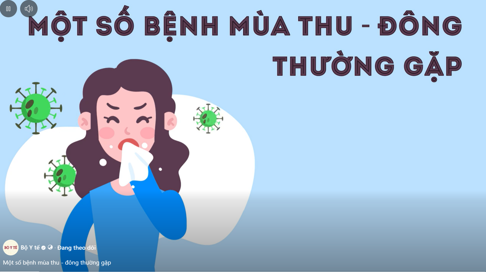 Một số bệnh mùa thu - đông thường gặp