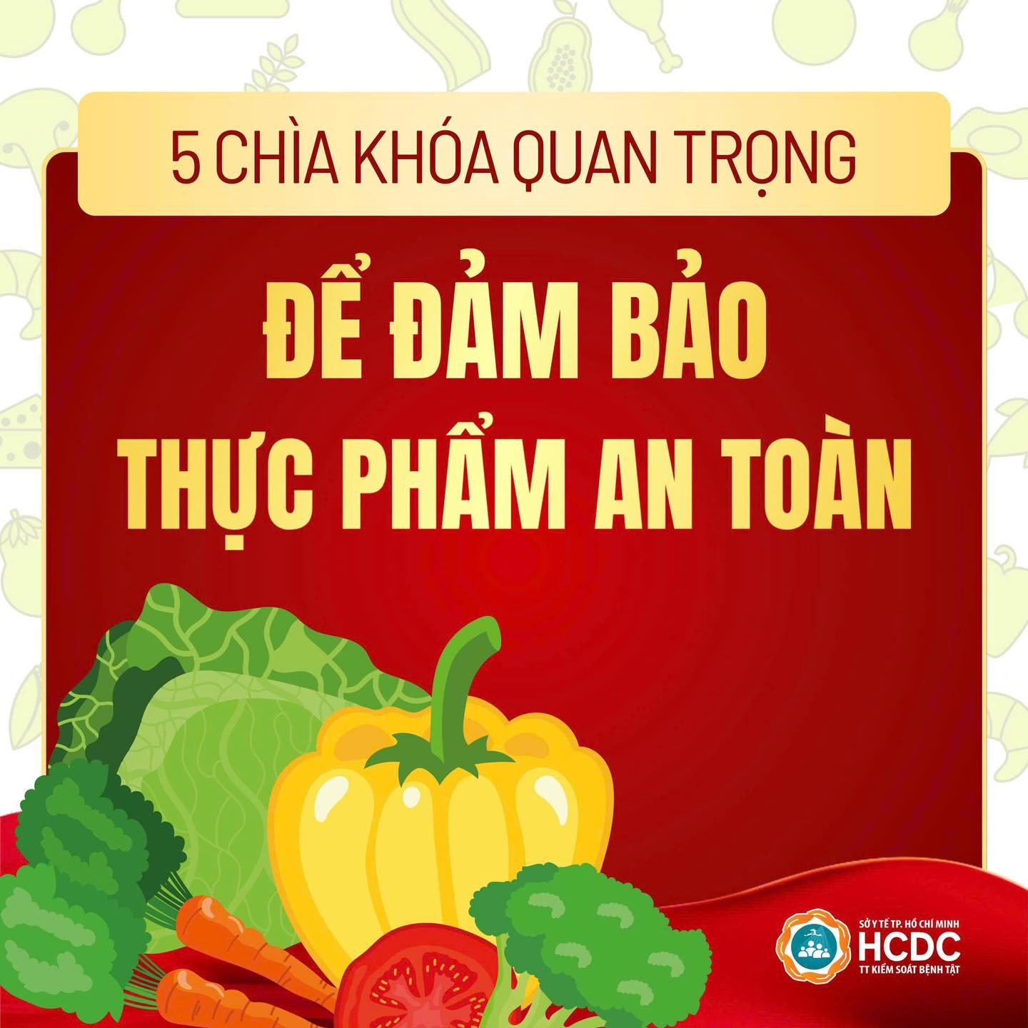 5 chìa khoá quan trọng để đảm bảo thực phẩm an toàn