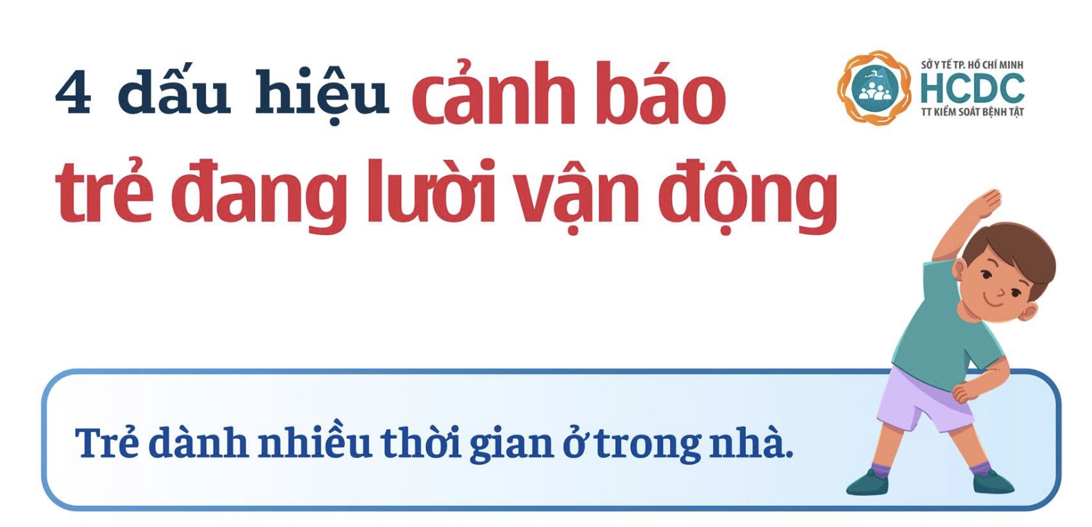 4 dấu hiệu cảnh báo trẻ đang lười vận động