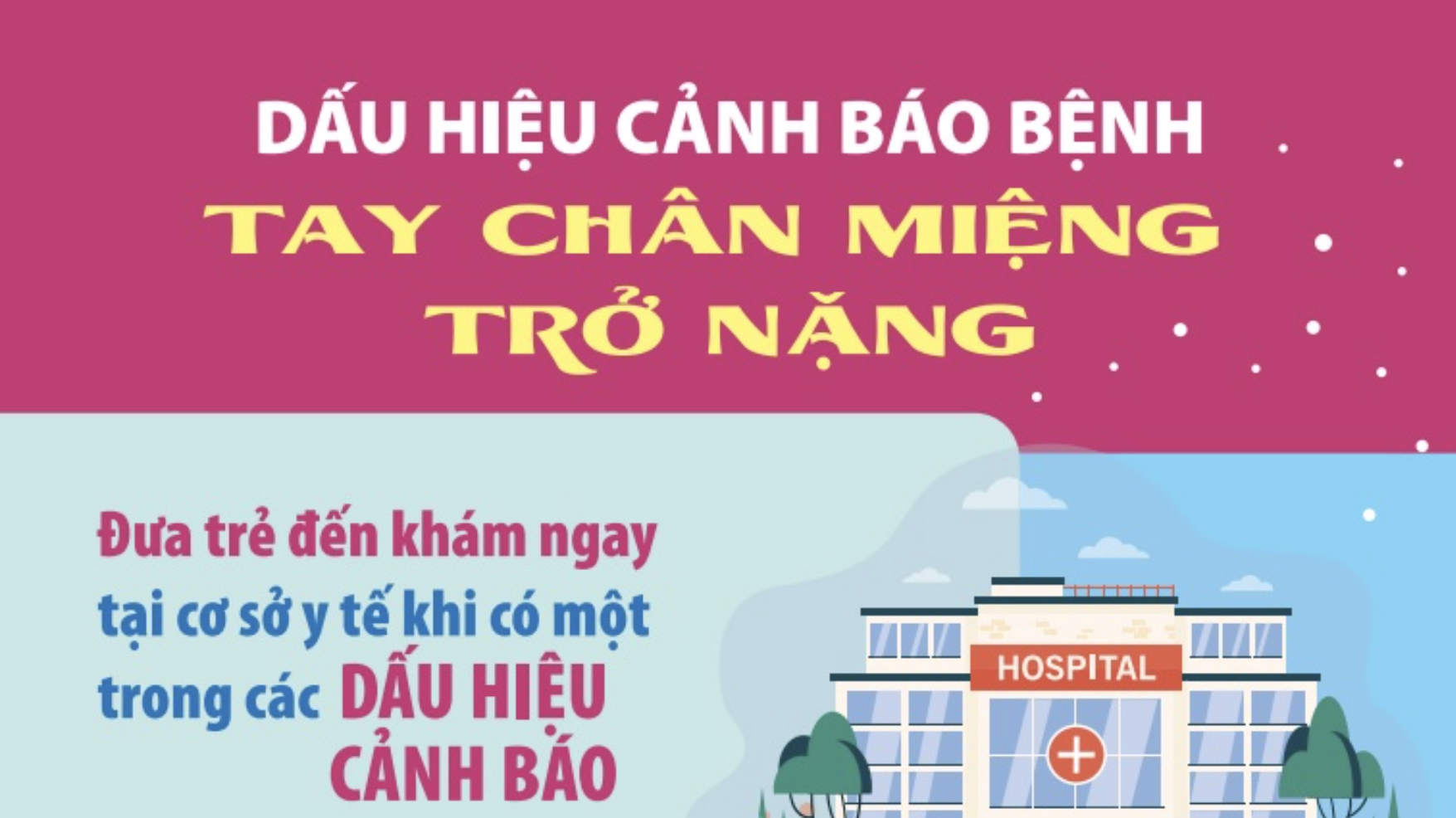 Dấu hiệu cảnh báo bệnh tay chân miệng trở nặng