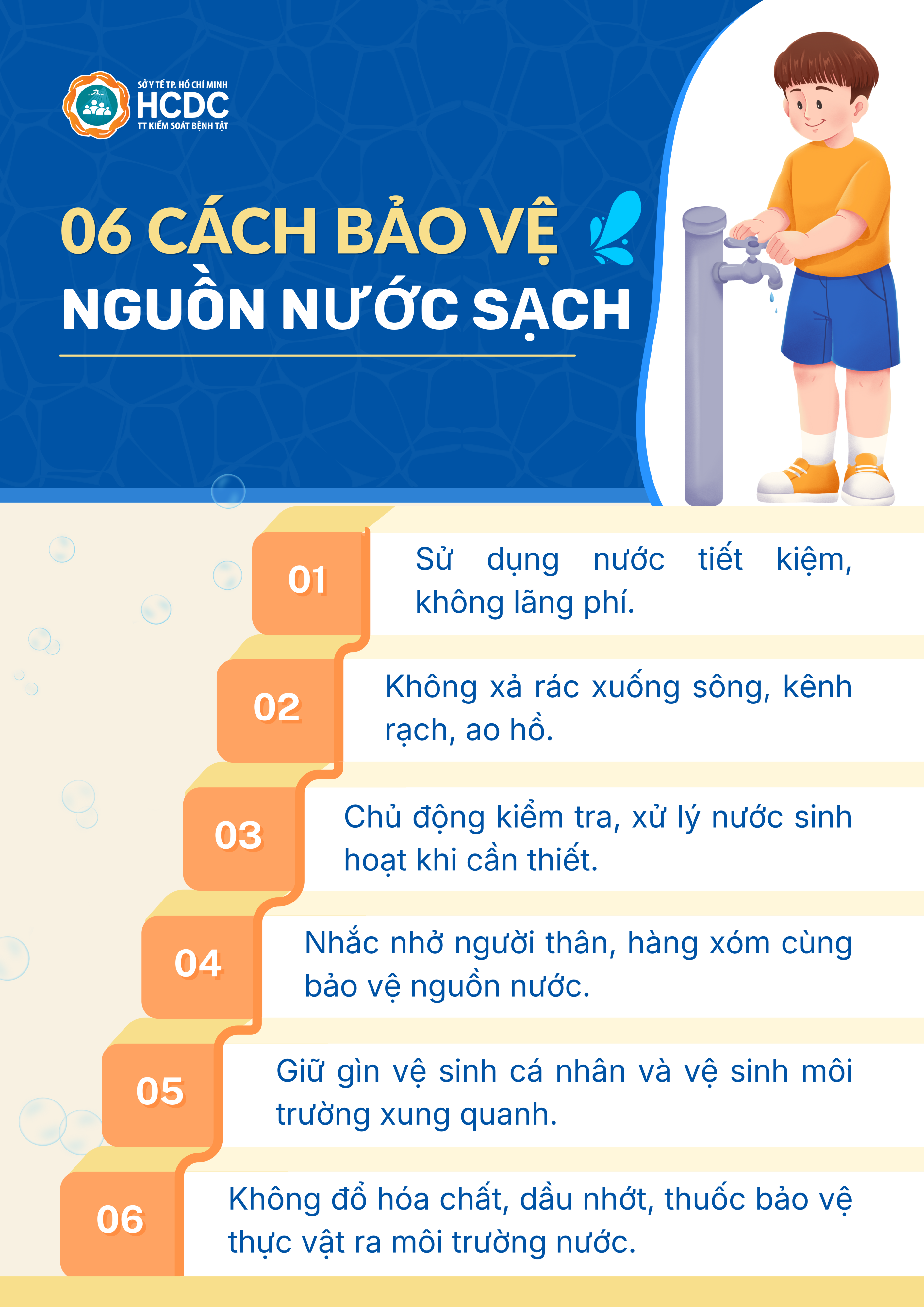 06 cách bảo vệ nguồn nước sạch