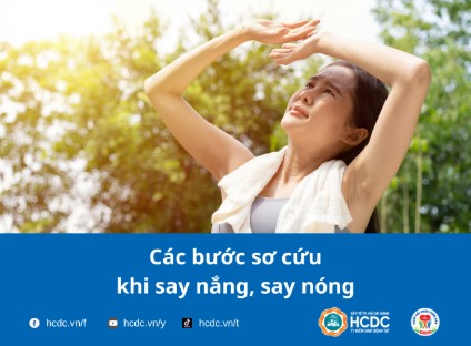 Các bước sơ cứu khi say nắng, say nóng