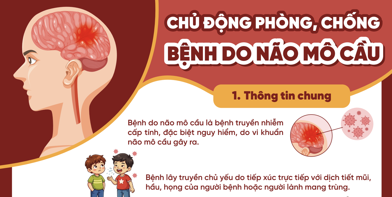 CHỦ ĐỘNG PHÒNG, CHỐNG BỆNH DO NÃO MÔ CẦU
