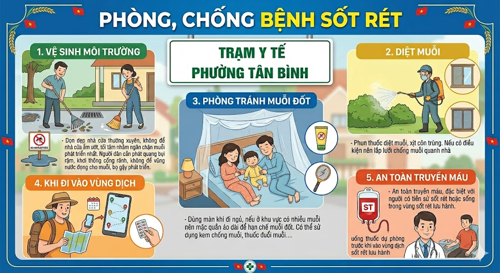PHÒNG TRÁNH BỆNH SỐT RÉT