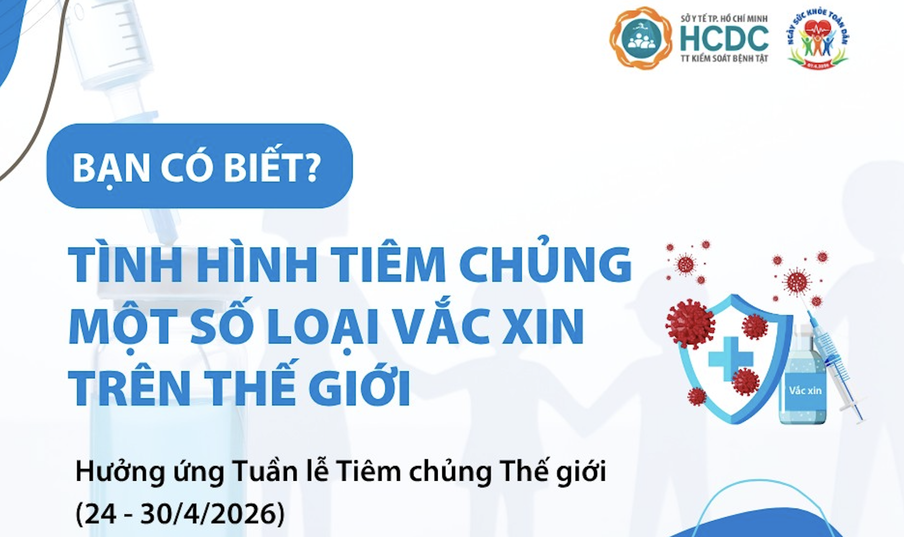TÌNH HÌNH TIÊM CHỦNG MỘT SỐ LOẠI VẮC XIN TRÊN THẾ GIỚI