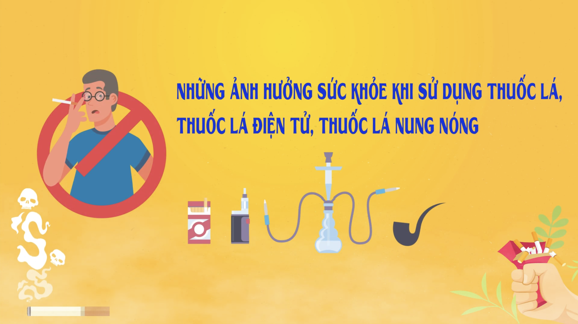 NHỮNG ẢNH HƯỞNG SỨC KHỎE KHI SỬ DỤNG THUỐC LÁ, THUỐC LÁ ĐIỆN TỬ, THUỐC LÁ NUNG NÓNG