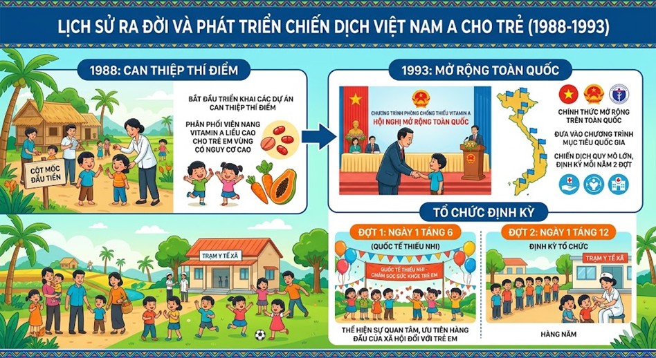 CHIẾN DỊCH BỔ SUNG VITAMIN A LIỀU CAO TẠI VIỆT NAM