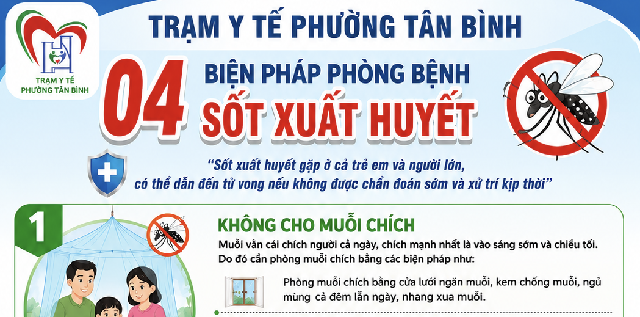 4 BIỆN PHÁP PHÒNG BỆNH SỐT XUẤT HUYẾT