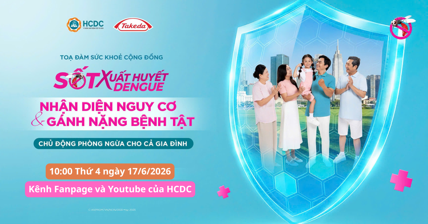 Đón xem tọa đàm Sốt xuất huyết Dengue - Chủ động phòng ngừa cho cả gia đình