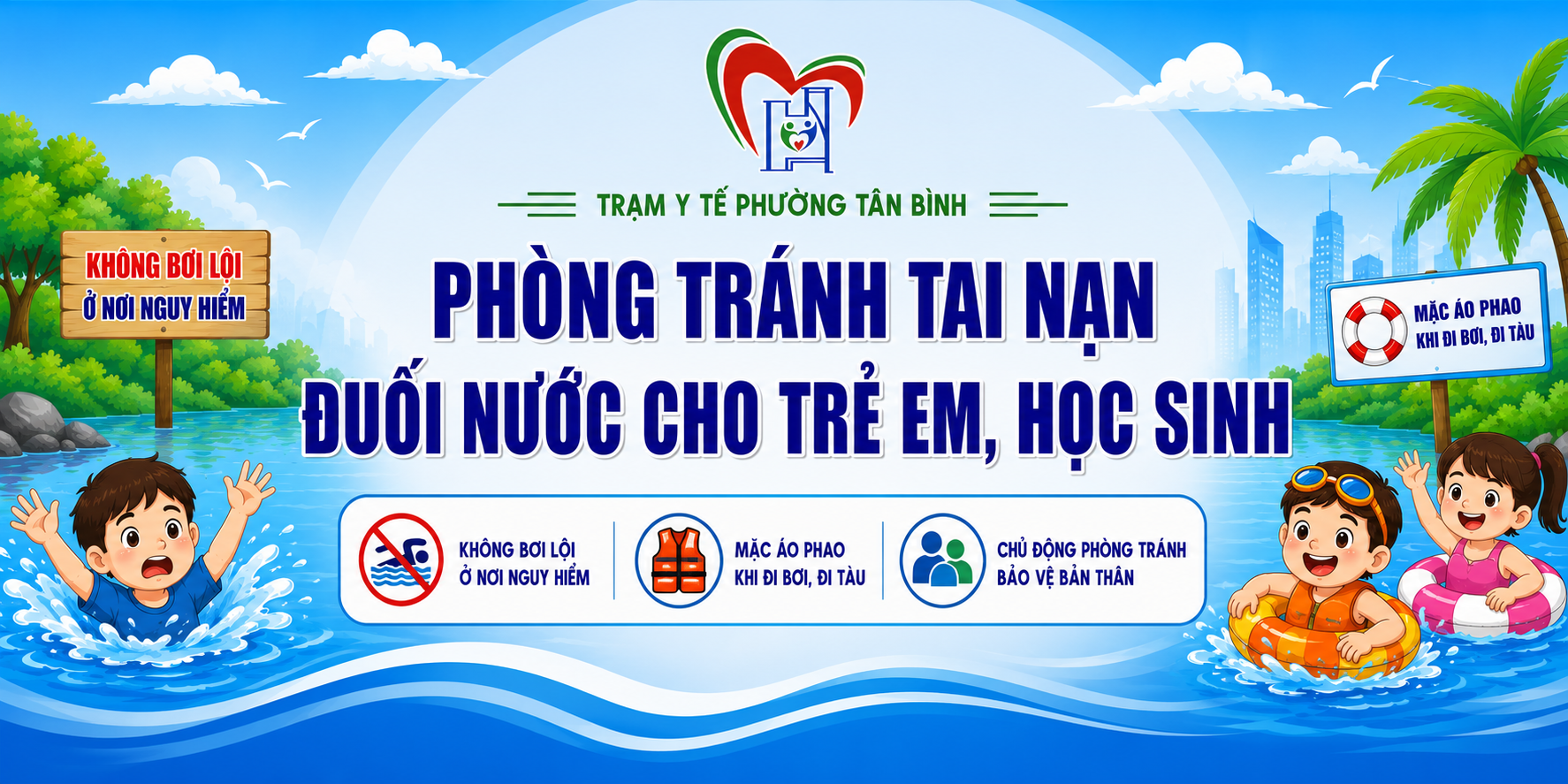 Tăng cường truyền thông phòng tránh tai nạn đuối nước cho trẻ em, học sinh