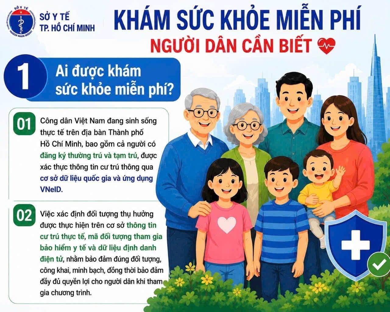Thông tin về khám sức khoẻ miễn phí người dân cần biết