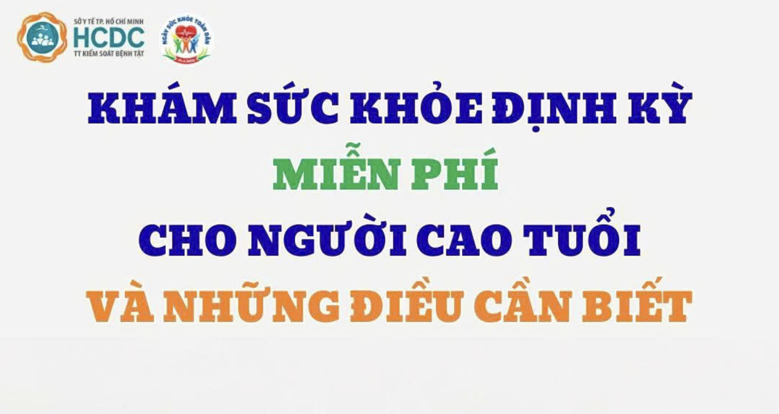 Khám sức khoẻ định kỳ miễn phí cho người cao tuổi và những điều cần biết