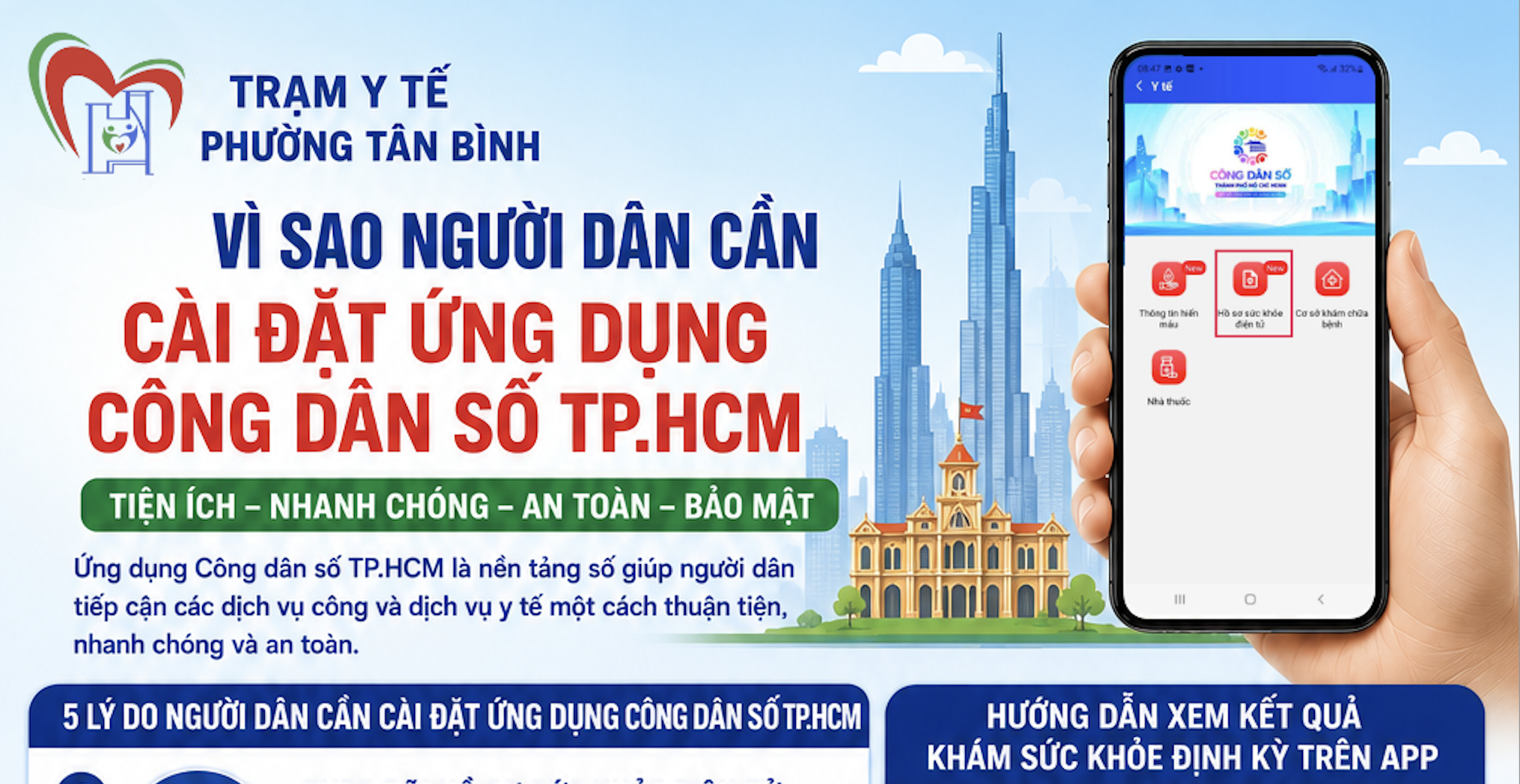 VÌ SAO NGƯỜI DÂN CẦN CÀI ĐẶT ỨNG DỤNG "CÔNG DÂN SỐ TPHCM"?
