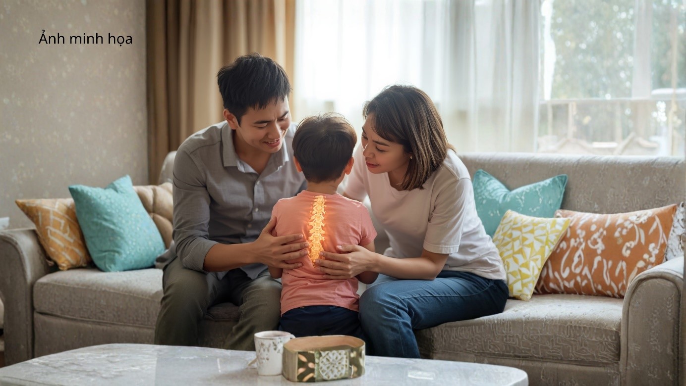 Cách cha mẹ nhận biết sớm dấu hiệu vẹo cột sống ở trẻ ngay tại nhà