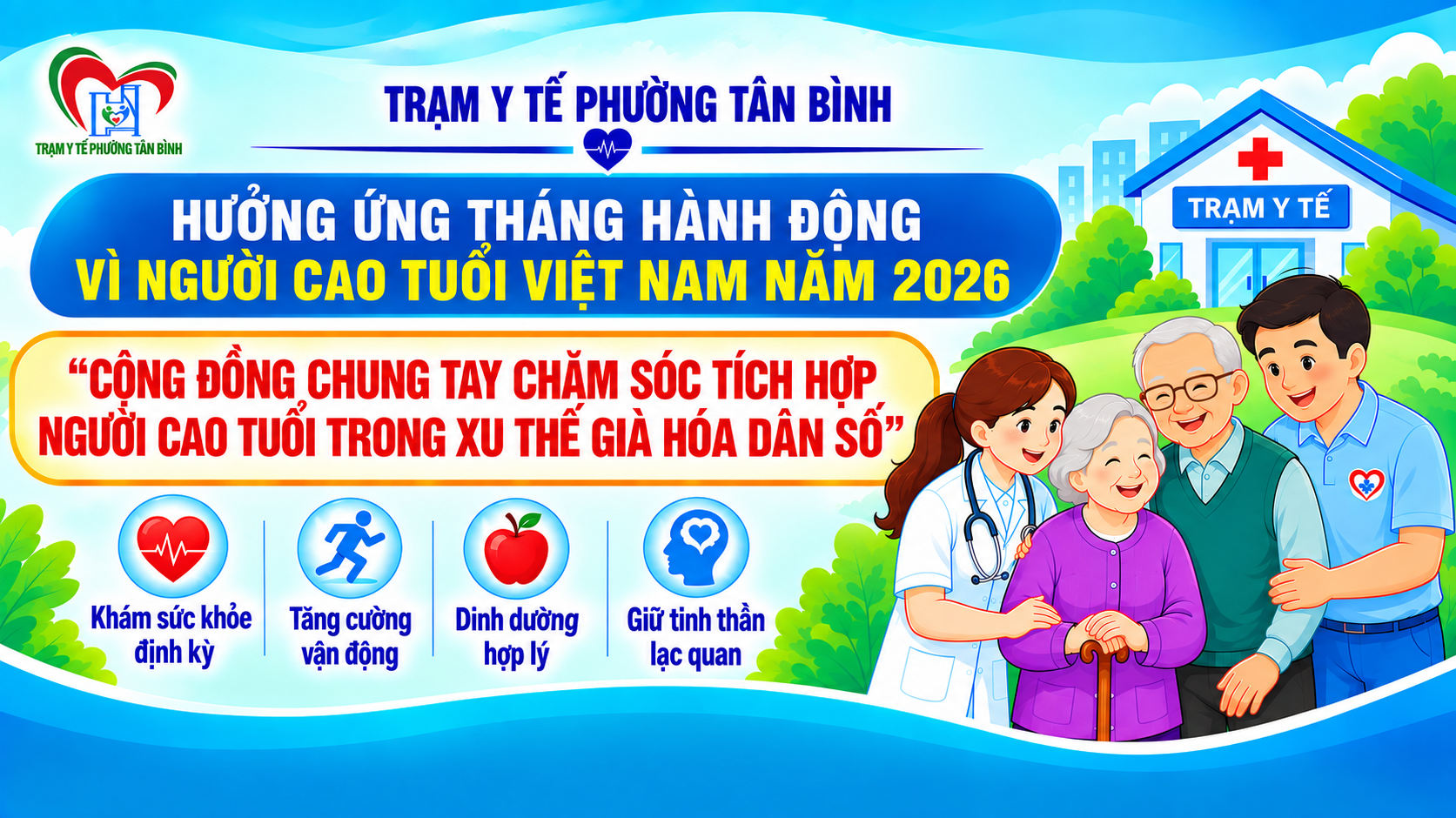 CỘNG ĐỒNG CHUNG TAY CHĂM SÓC TÍCH HỢP NGƯỜI CAO TUỔI TRONG XU THẾ GIÀ HÓA DÂN SỐ