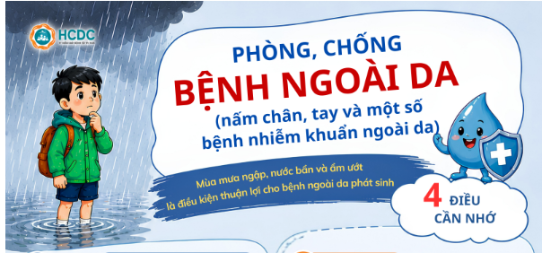 Infographic: Phòng, chống bệnh ngoài da