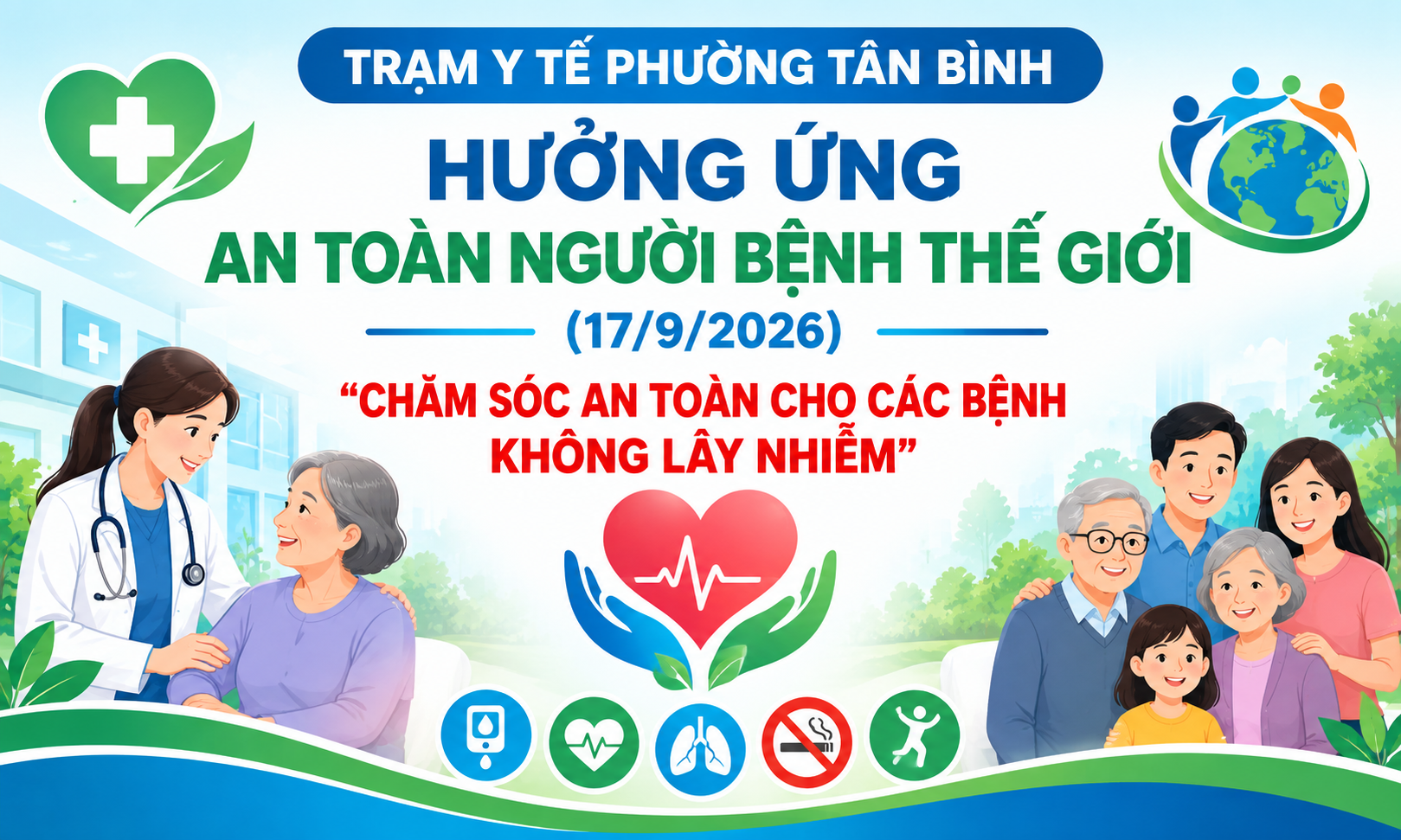 HƯỞNG ỨNG NGÀY AN TOÀN NGƯỜI BỆNH THẾ GIỚI (17/9/2026)