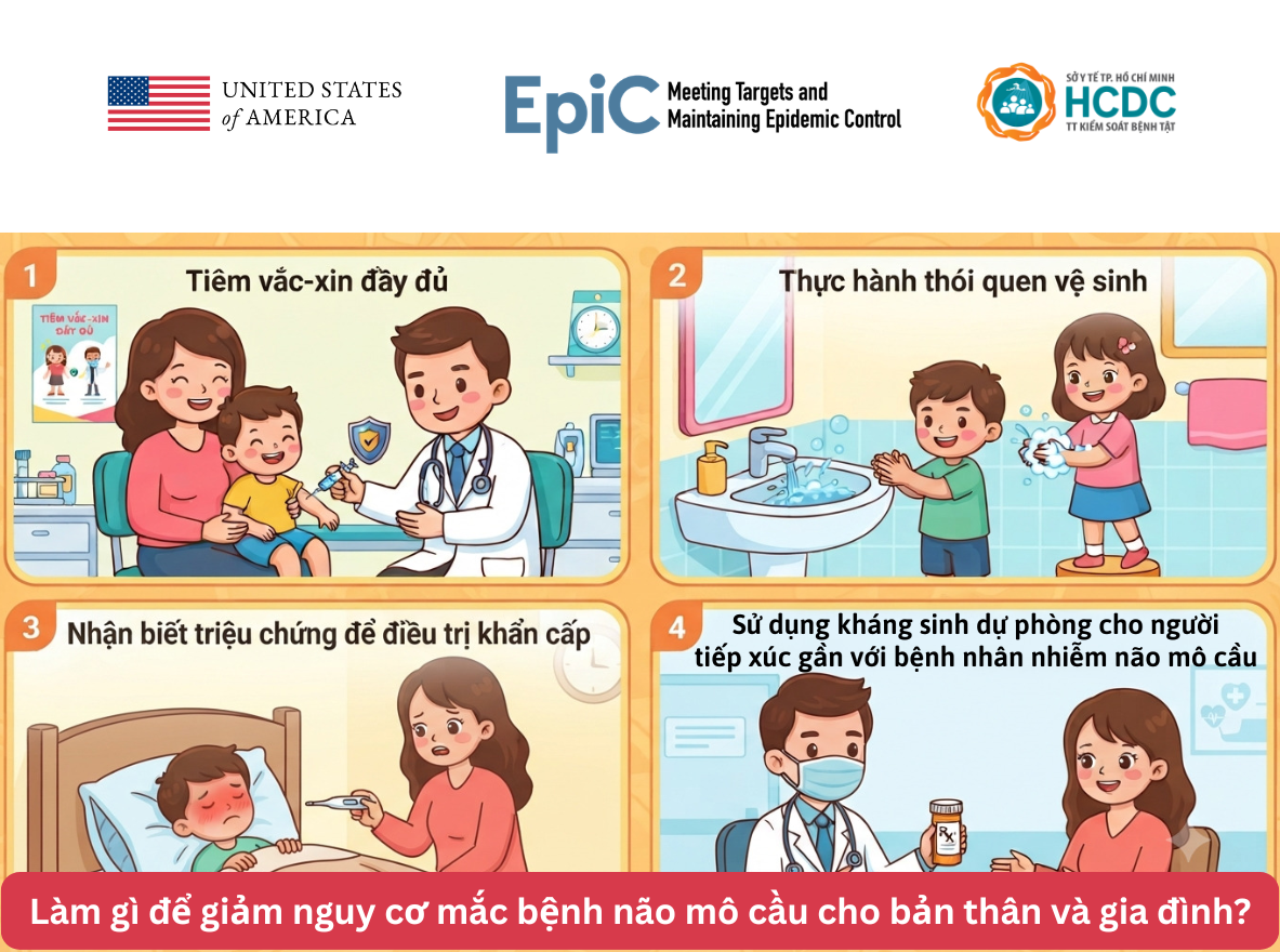 Làm gì để giảm nguy cơ mắc bệnh não mô cầu cho bản thân và gia đình?