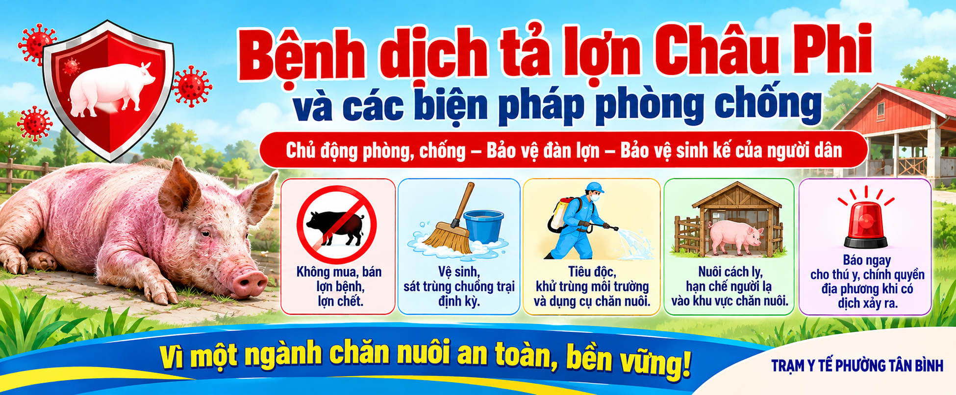 Bệnh dịch tả lợn Châu Phi và các biện pháp phòng chống