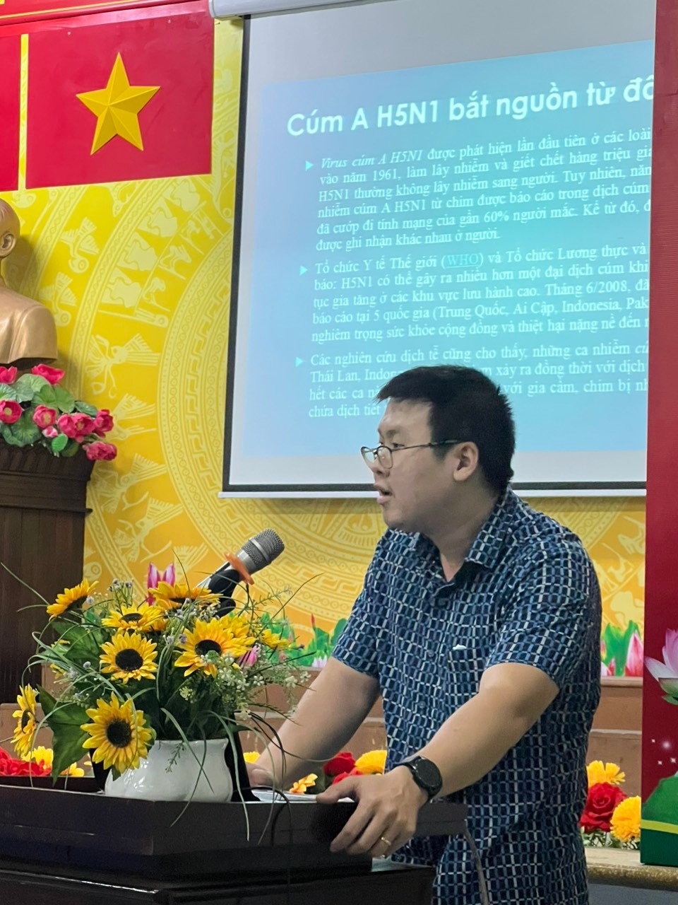 TRẠM Y TẾ PHƯỜNG 1 TỔ CHỨC TUYÊN TRUYỀN PHÒNG NGỪA CÚM A/ H5N1 VÀ NGHỊ ĐỊNH 117/NĐ-CP QUY ĐỊNH XỬ PHẠT VI PHẠM HÀNH CHÍNH TRONG LĨNH VỰC Y TẾ