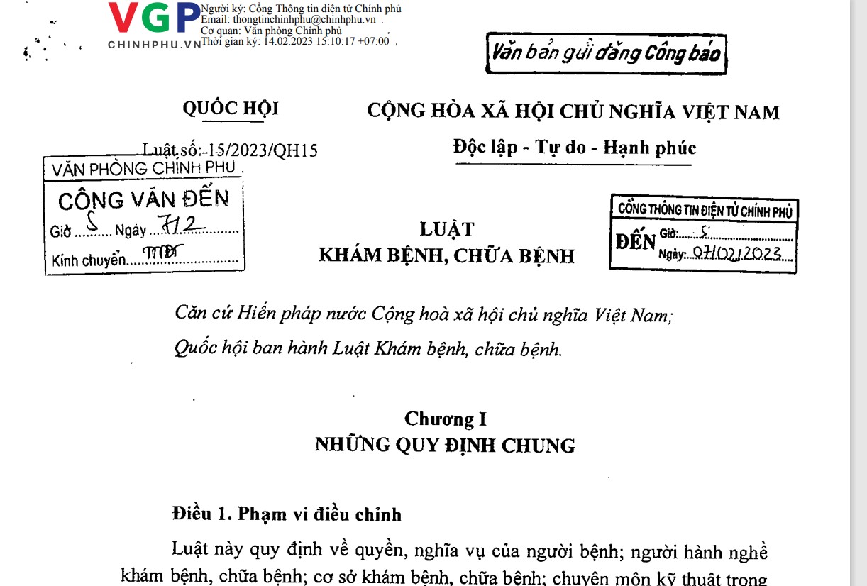 LUẬT KHÁM, CHỮA BỆNH