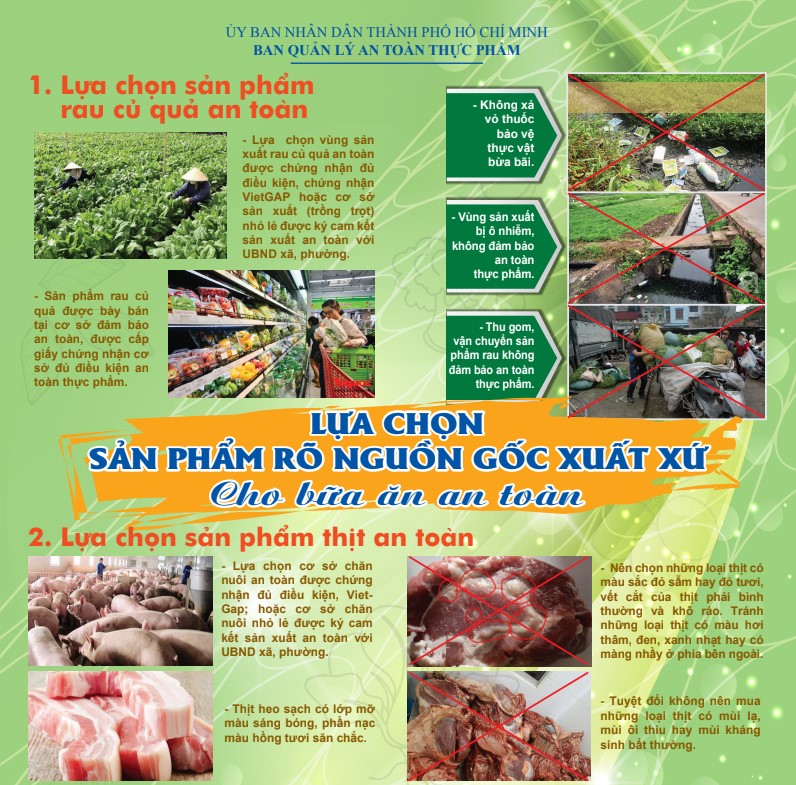 Lựa chọn sản phẩm rõ nguồn gốc xuất xứ cho bữa ăn an toàn