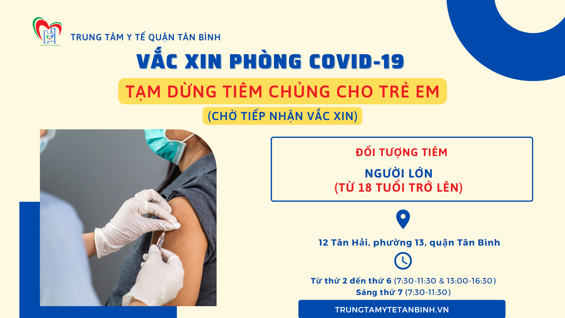[CẬP NHẬT] TẠM DỪNG TIÊM VẮC XIN PHÒNG COVID-19 CHO TRẺ EM