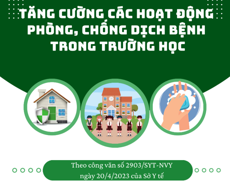 Tăng cường các hoạt động phòng, chống dịch bệnh trong trường học