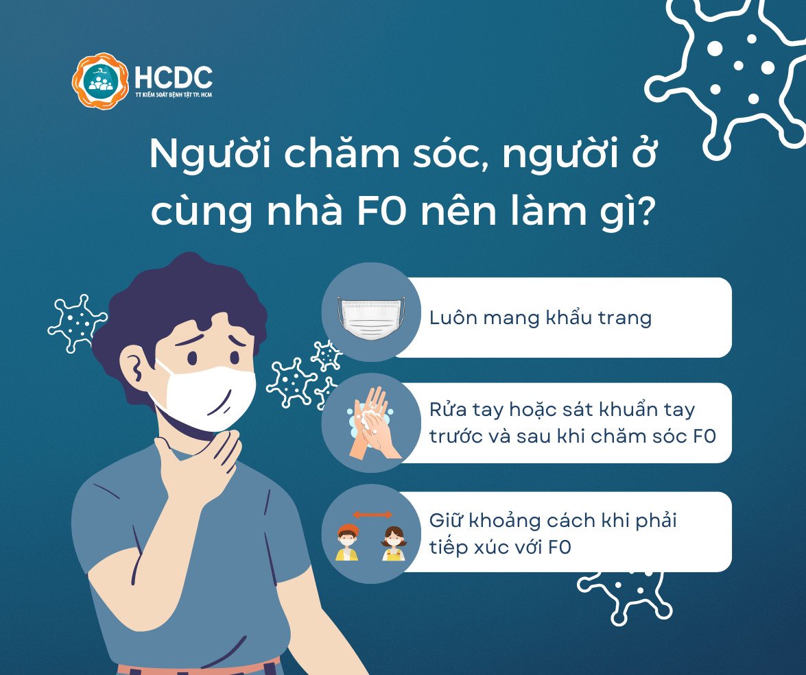 Người chăm sóc, người ở cùng nhà F0 nên làm gì?