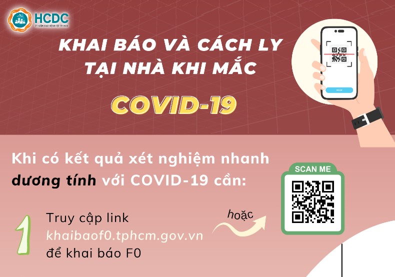 Khai báo và cách ly tại nhà khi mắc COVID-19