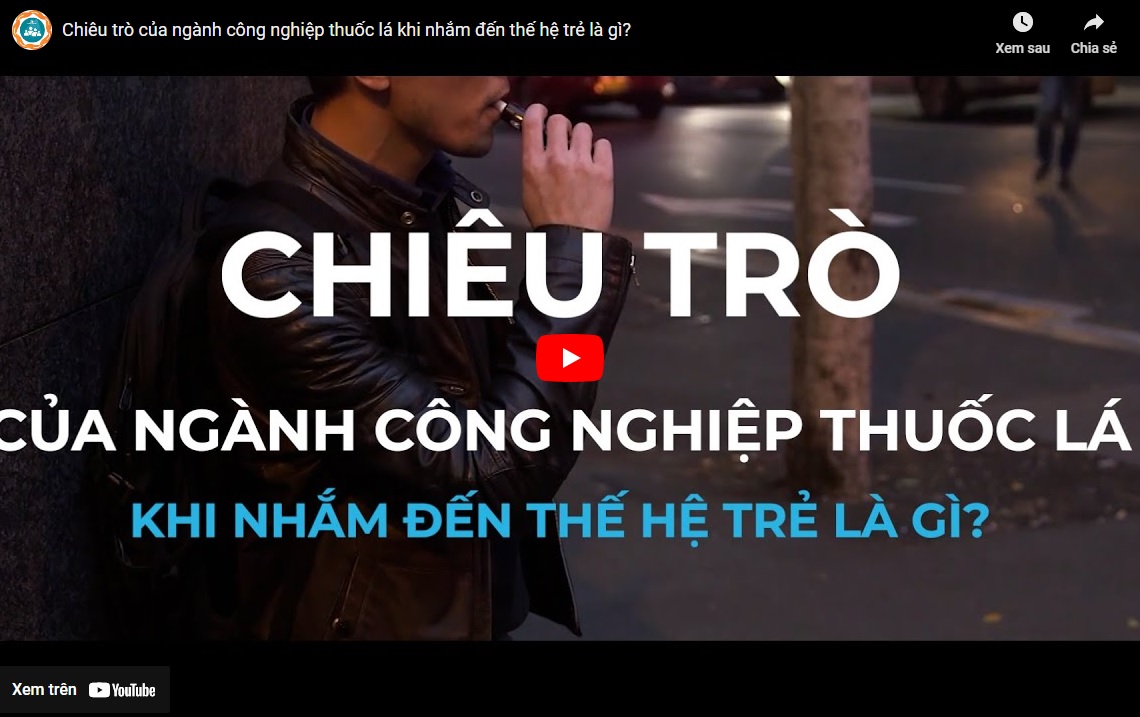 Ngành công nghiệp thuốc lá đang nhắm đến thế hệ trẻ