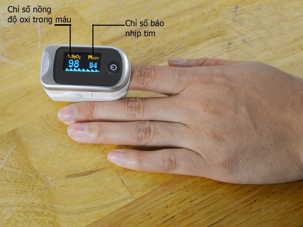 Các bước sử dụng thiết bị đo SpO2